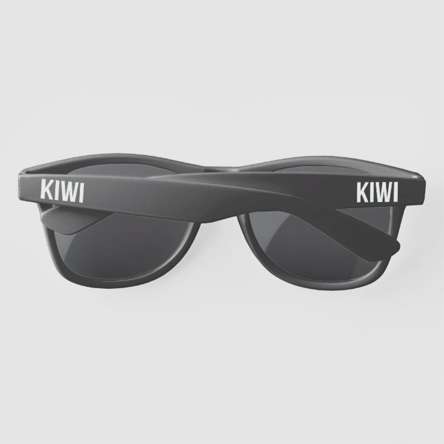 KIWI NEW ZEALAND WHITE SUNGLASSEN (Rückseite)