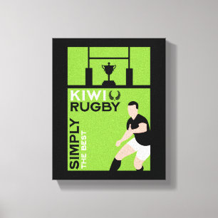 Kiwi NZ Rugby Players Art Leinwanddruck