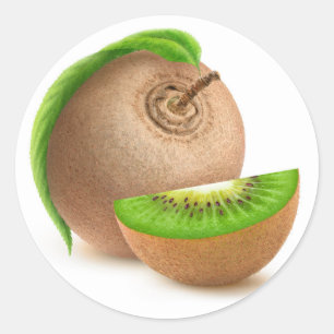 Kiwi-Obst Runder Aufkleber