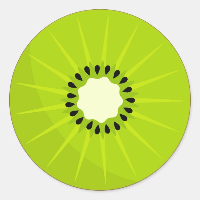 Kiwi Obstaufkleber Runder Aufkleber (Vorderseite)