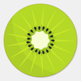Kiwi Obstaufkleber Runder Aufkleber