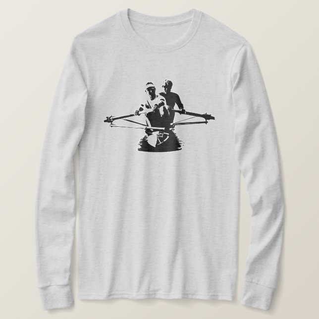Kiwi Pair Neuseeland rudert lange Ärmel T-Shirt (Design vorne)