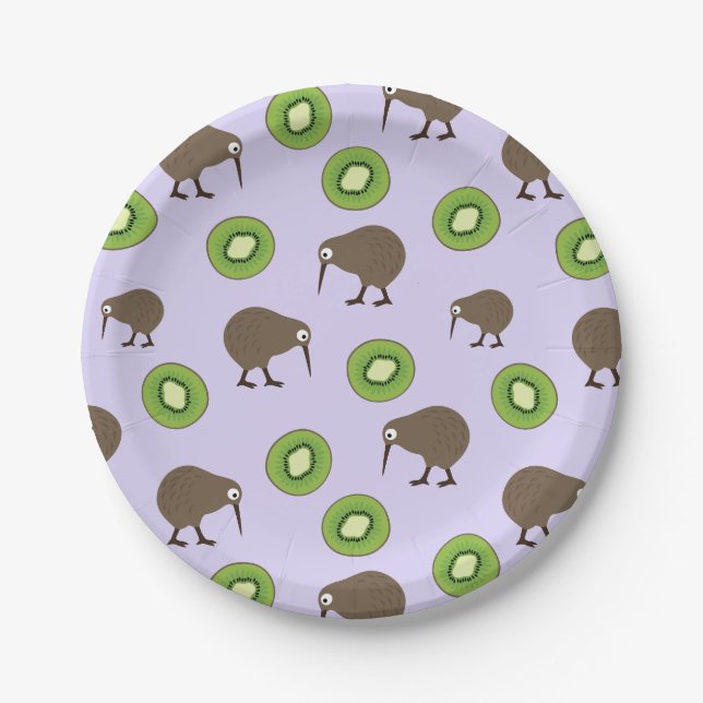 Kiwi Pappteller (Vorderseite)
