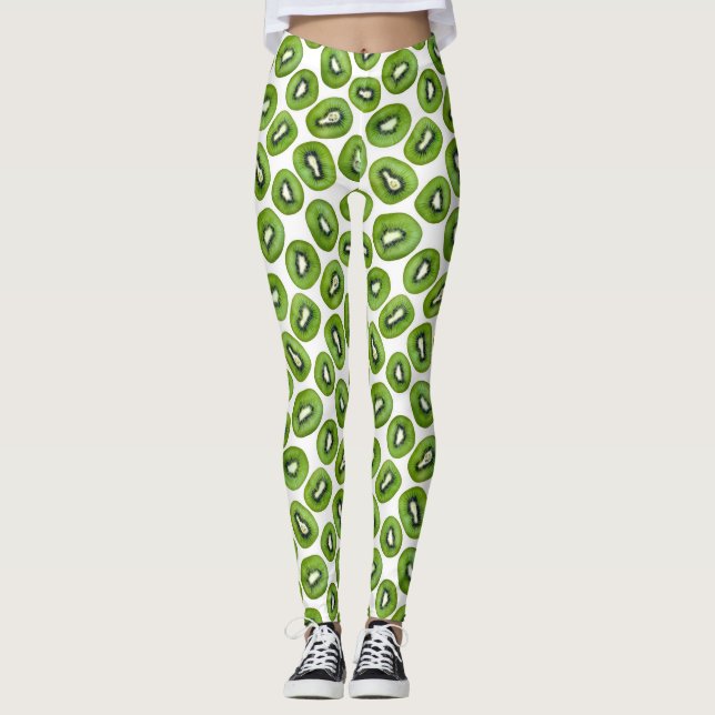 Kiwi Pattern Leggings (Vorderseite)