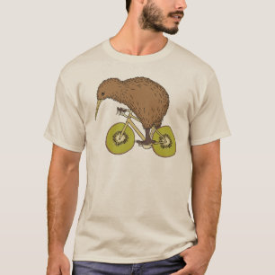 Kiwi-Reitfahrrad mit Kiwi-Rädern T-Shirt