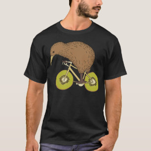 Kiwi Riding Bike With Kiwi Wheels T-Shirt