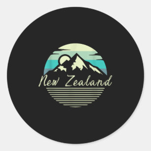 Kiwi Rugby Neuseeland Land Geschenk Neuseeland Runder Aufkleber
