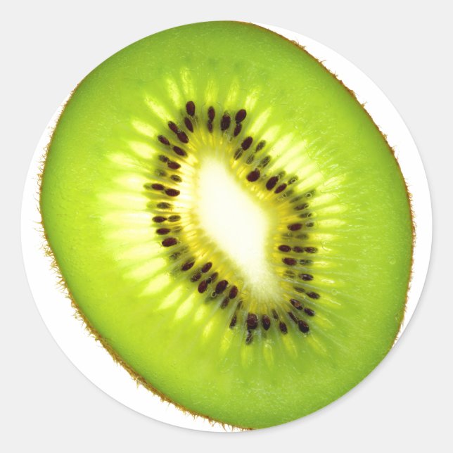 Kiwi Runder Aufkleber (Vorderseite)