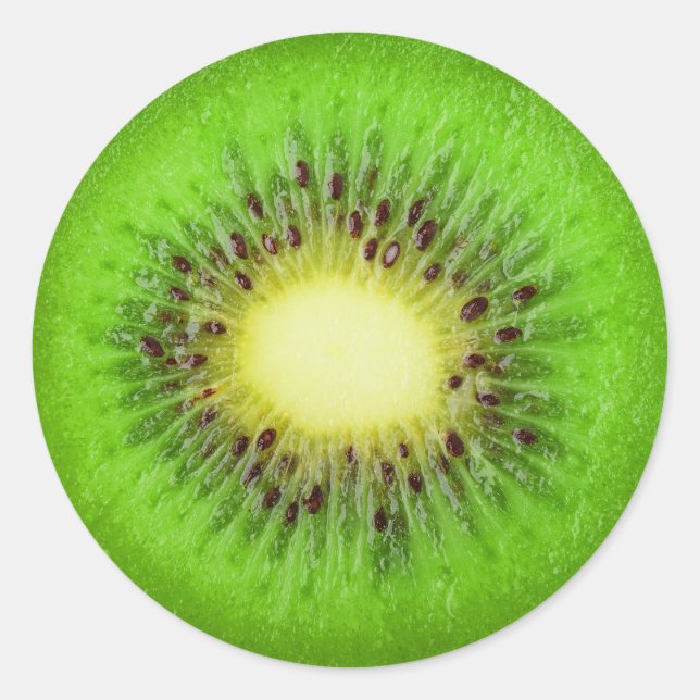 Kiwi Runder Aufkleber (Vorderseite)