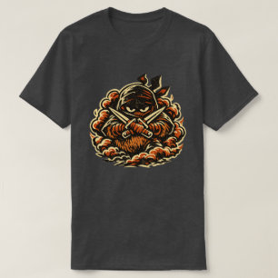 Kiwi Schatten-Ninja — Lustige Frucht Dunkler Ninja T-Shirt