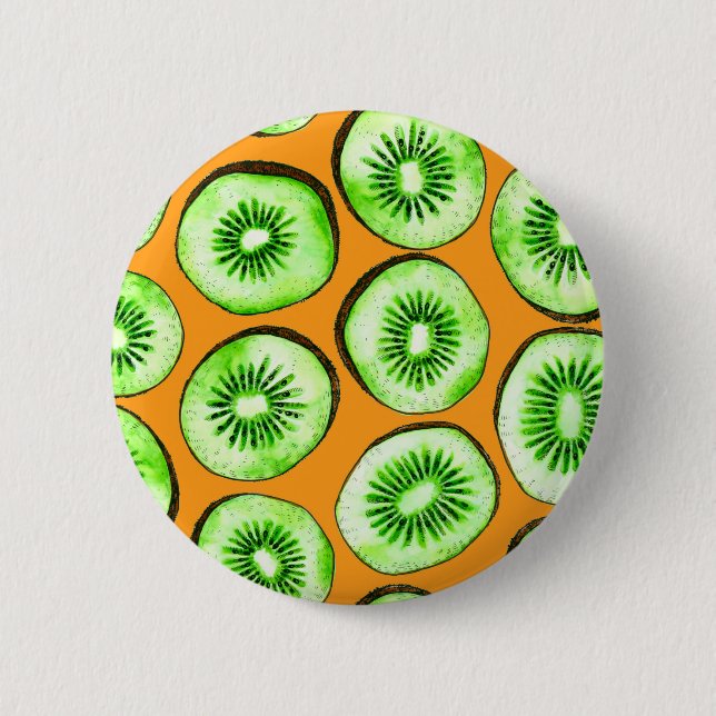 Kiwi-Scheiben Button (Vorderseite)