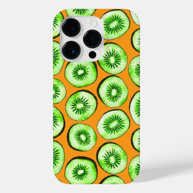 Kiwi-Scheiben Case-Mate iPhone 14 Pro Hülle (Rückseite)