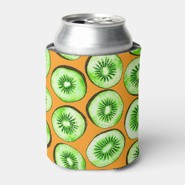 Kiwi-Scheiben Dosenkühler (Kanne Vorderseite)