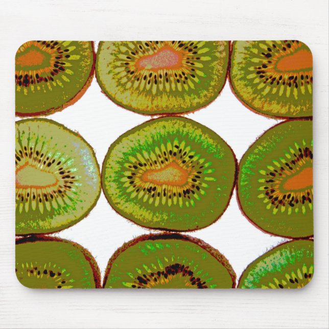 Kiwi-Scheiben Mousepad (Vorne)
