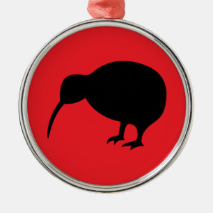 Kiwi Silbernes Ornament