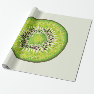 Kiwi Slice-Illustrationsmuster Geschenkpapier
