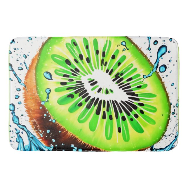 Kiwi Splash of Freshness Badematte (Vorderseite)
