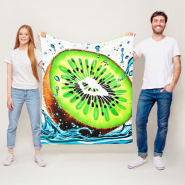 Kiwi Splash of Freshness Fleecedecke