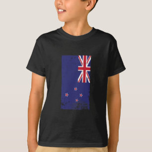 Kiwi-Stolz Reise Urlaub Neuseeland-Flagge T-Shirt