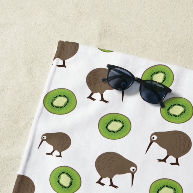 Kiwi Strandtuch (Beispiel)