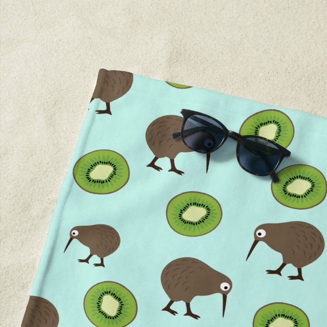 Kiwi Strandtuch (Beispiel)