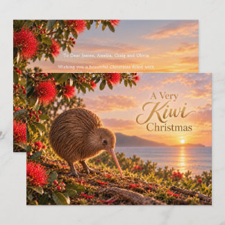 Kiwi-Vogel Pohutukawa Neuseeland Weihnachten
