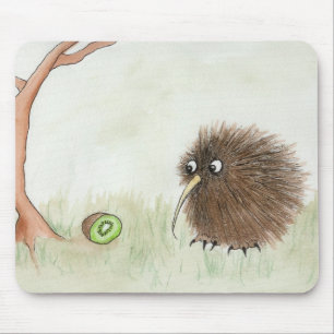 Kiwi-Vogel u. Kiwi Mousepad