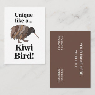 Kiwi-Vogel Visitenkarte