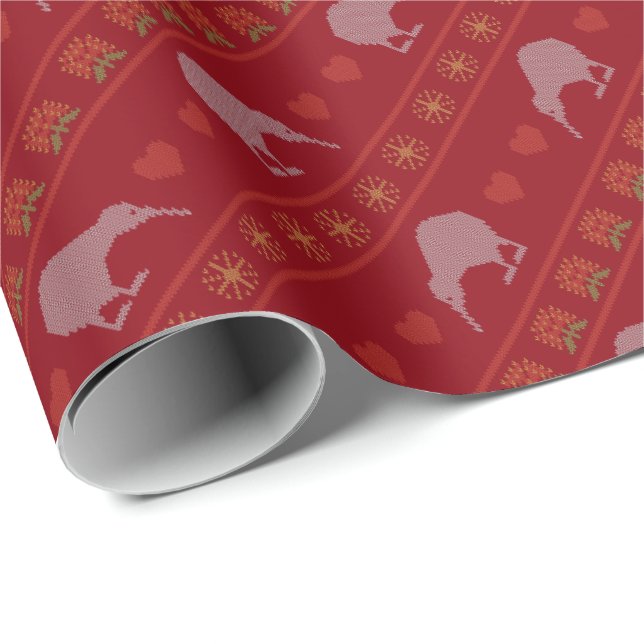 Kiwi-Weihnachten Geschenkpapier (Rolleneckpunkt)