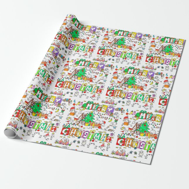 Kiwi Weihnachtsverpackung von Nicole Janes Geschenkpapier (Ungerollt)