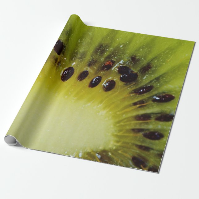 Kiwifrucht-Nahaufnahme-Foto Geschenkpapier (Ungerollt)