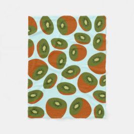 Kiwifruit Pattern Fleecedecke
