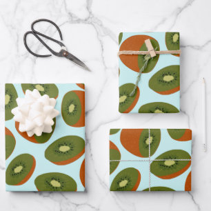 Kiwifruit Pattern Geschenkpapier Set