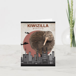 Kiwizilla Lustiger Kiwi Neuseeland Vogelliebhaber Karte