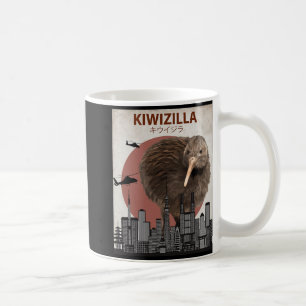 Kiwizilla Lustiges Kiwi Neuseeland-Vogelliebhaber- Kaffeetasse