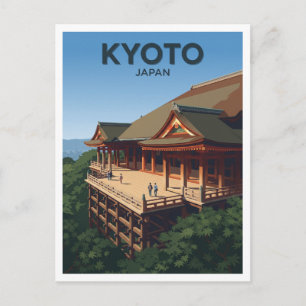 Kiyomizu-dera Tempel Kyoto Japan Geschenk Postkarte