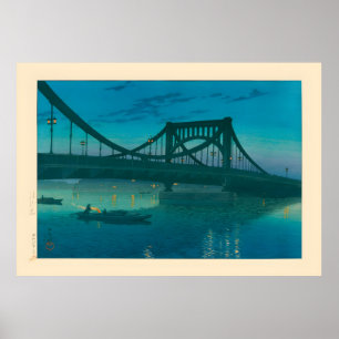 Kiyosu-Brücke von Kawase Hasui Poster