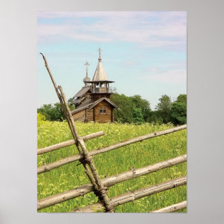 Kizhi Island Church Poster
