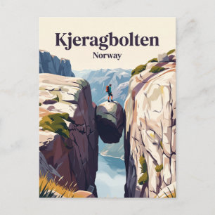 Kjeragbolten Norwegen Postkarte