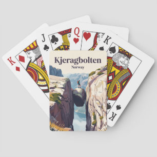 Kjeragbolten Norwegen Spielkarten
