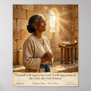 KJV Bibel-Debora-Lied Richter 5:3  Poster
