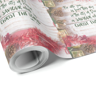 KJV-Bibelvers Weihnachten Geschenkpapier