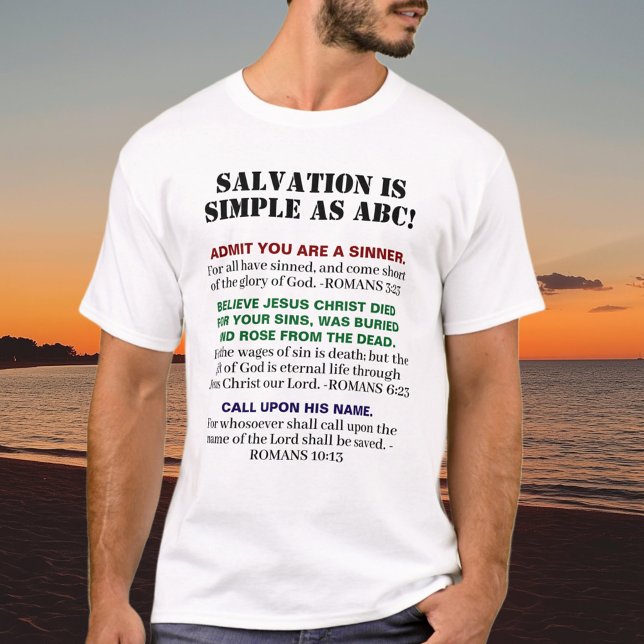 KJV Evangelium ABCs Christliche Glaubenssinnung Je T-Shirt (Von Creator hochgeladen)