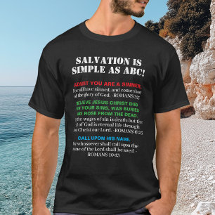 KJV Evangelium ABCs Christliche Glaubenssinnung Je T-Shirt