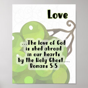 KJV Fruit of the Spirit Poster - Amour