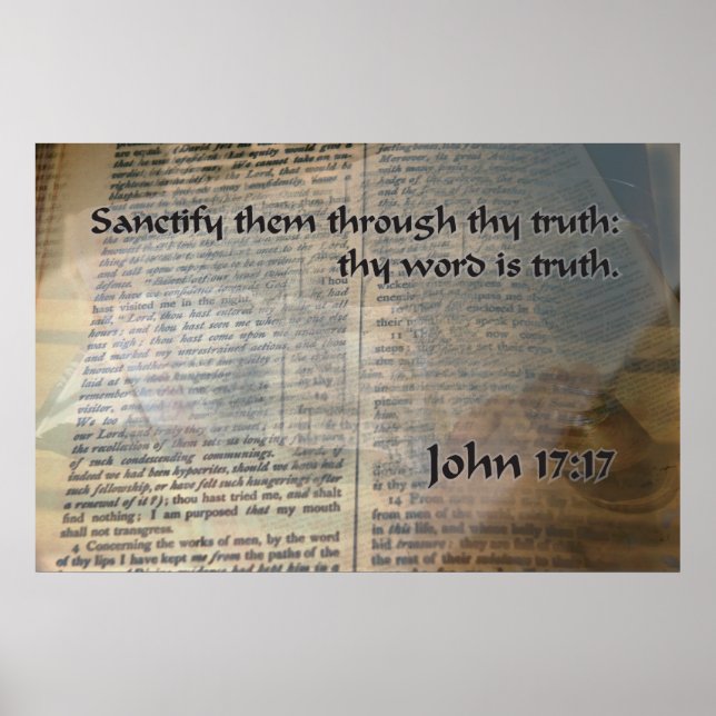 KJV John 17 17 Poster (Vorne)