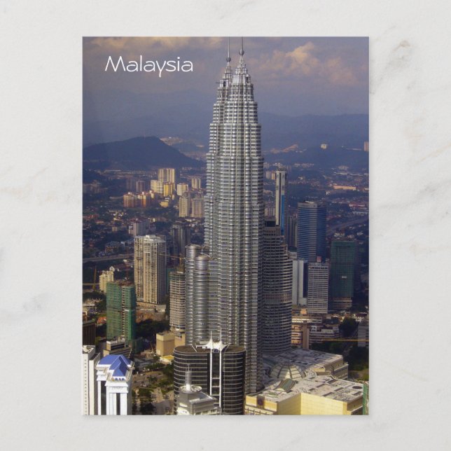 KL malay skyline Postkarte (Vorderseite)
