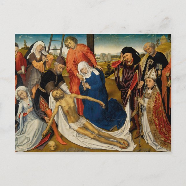 Klage über Totes Christus, c. 1460-1464 Postkarte (Vorderseite)