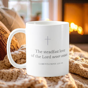 Klagelieder 3:22-23 Bibelvers Christlich   Kaffeetasse