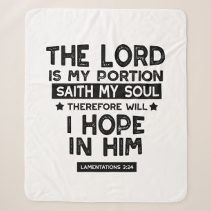 Klagelieder 3:24 Der Herr ist mein Teil Zitate Sherpadecke